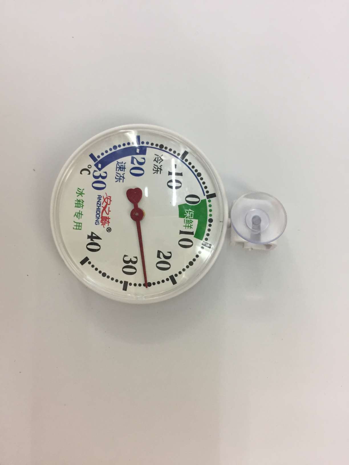 挂式圆形指针式冰箱温度计产品图
