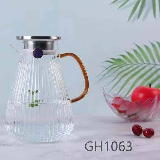 1063 Nordic simple Glass Gao Peng silicon glass Cold Water kettle, high-temperature resistant kettle, direct fire kettle