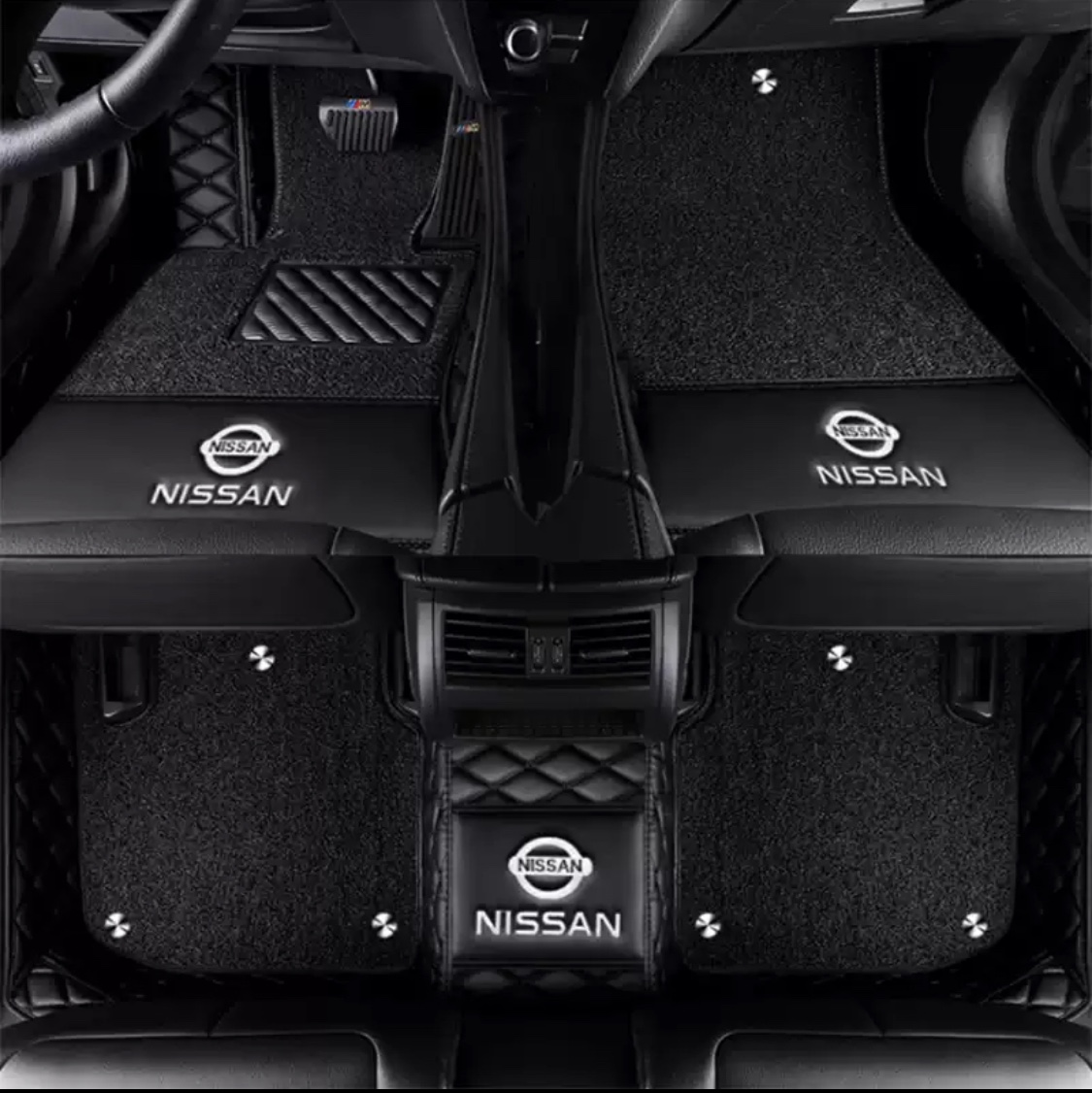 Nissan leather car floor mat double