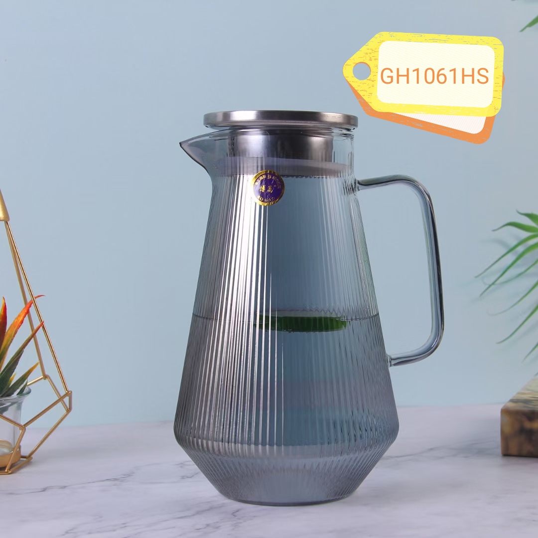 1061 Nordic simple Glass Gao Peng silicon glass Cold Water kettle, high-temperature resistant kettle, direct fire kettle detail image 1