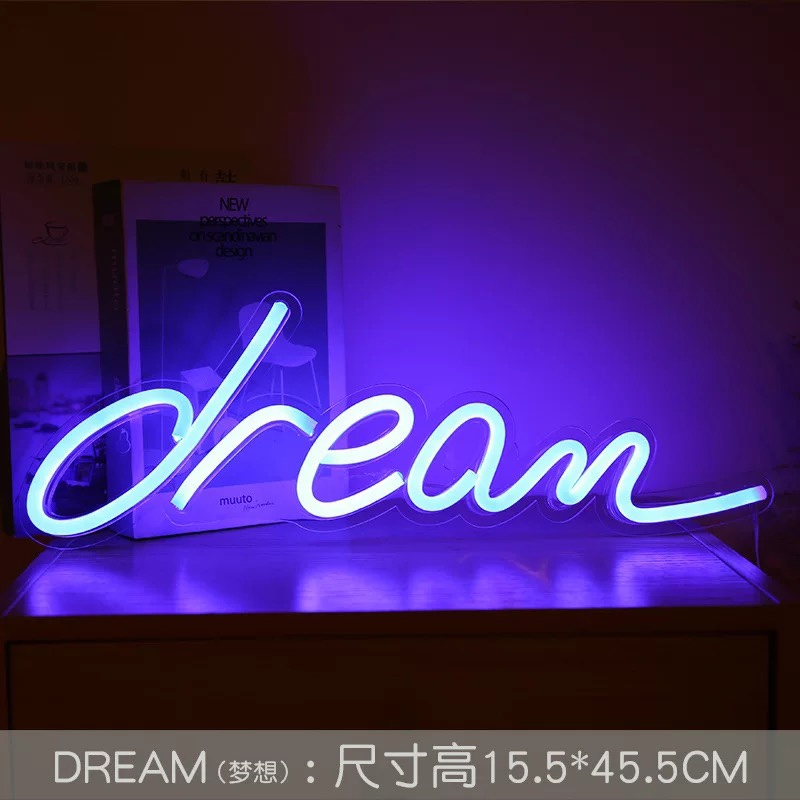 New LED Neon backplane Full range of acrylic transparent backplane Neon led backplane Neon Flexible USB Dream