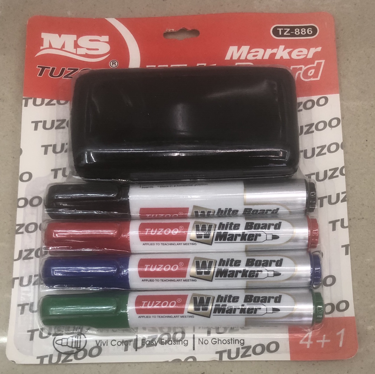 886（4+1）卡装白板笔记号笔