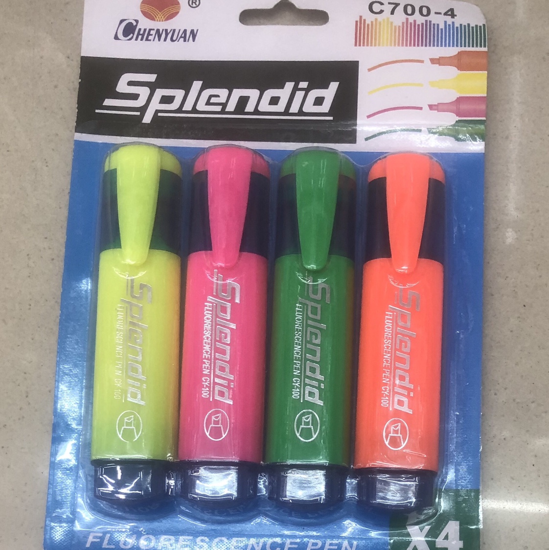 Direct sales from the manufacturer of 100-4 card color-rod highlighters