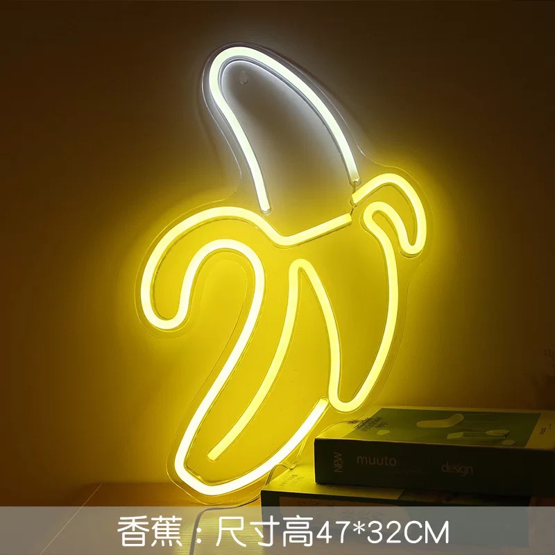 New LED Neon backplane Full range of acrylic transparent backplane Neon led backplane Neon flexible USB banana
