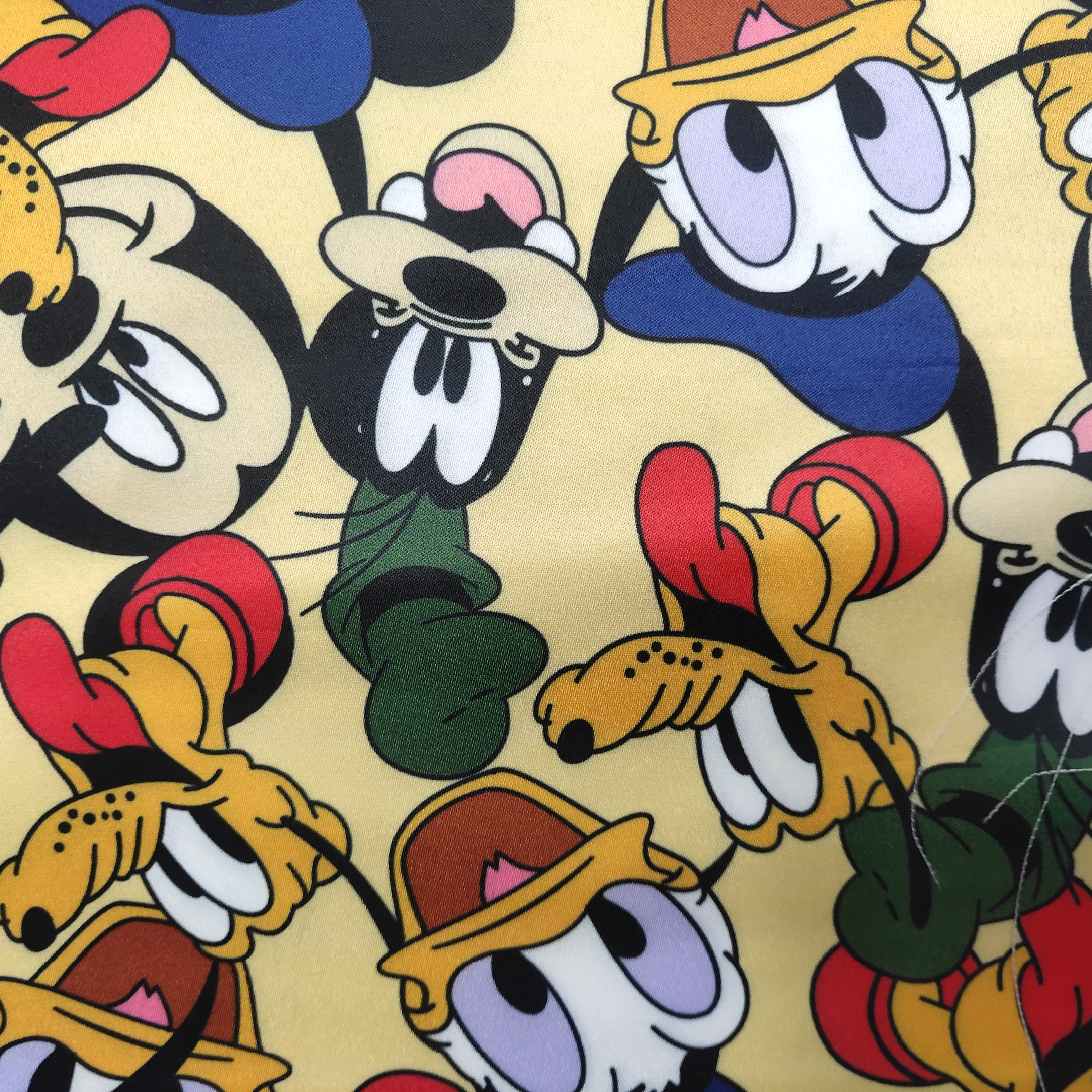 Mainstream Cloth Printing Material Mainstream Cloth Printing Material Cartoon Cartoon Yellow Cloth