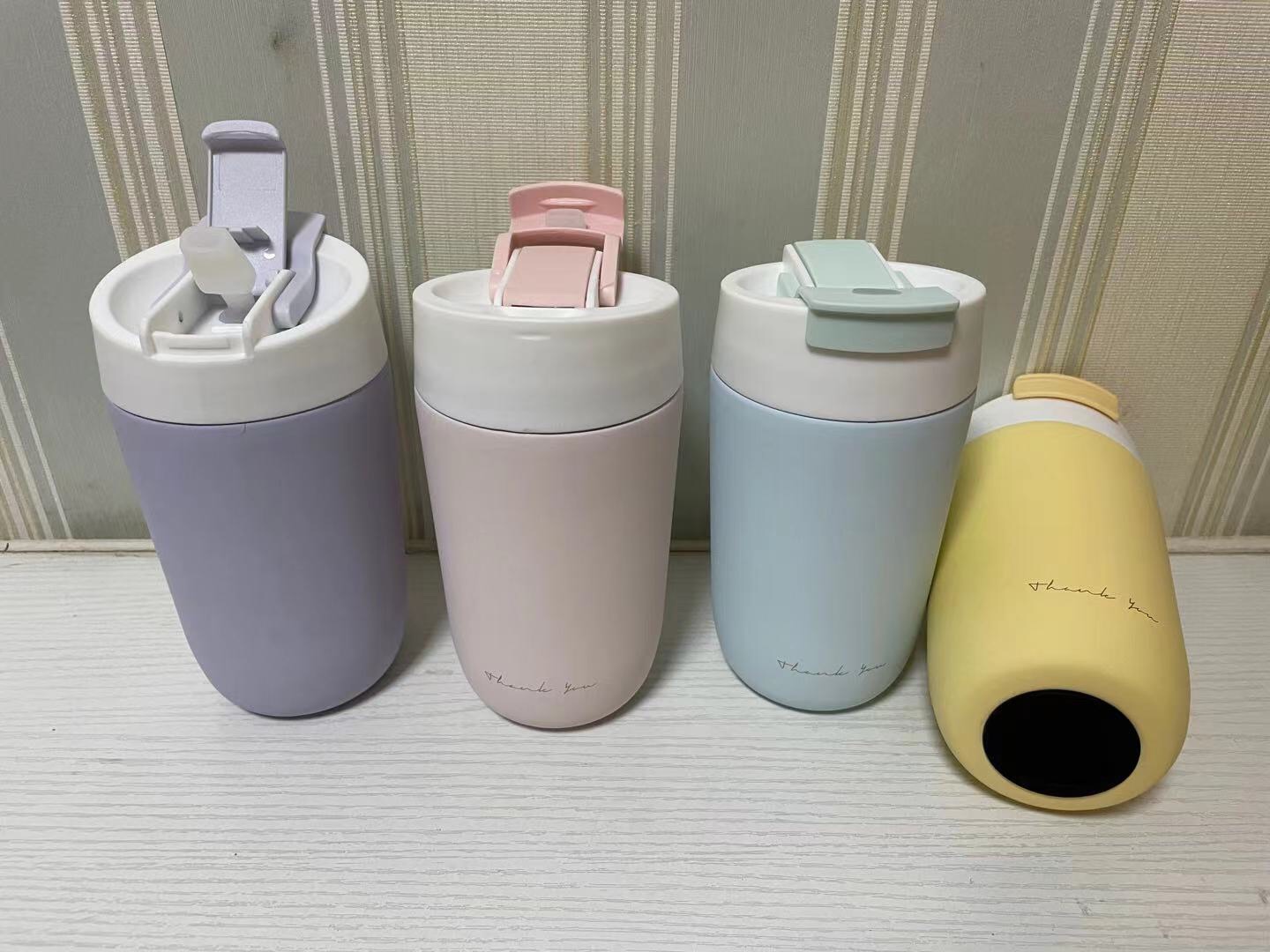 Straws, direct drinking, dual-purpose coffee cup detail image 2