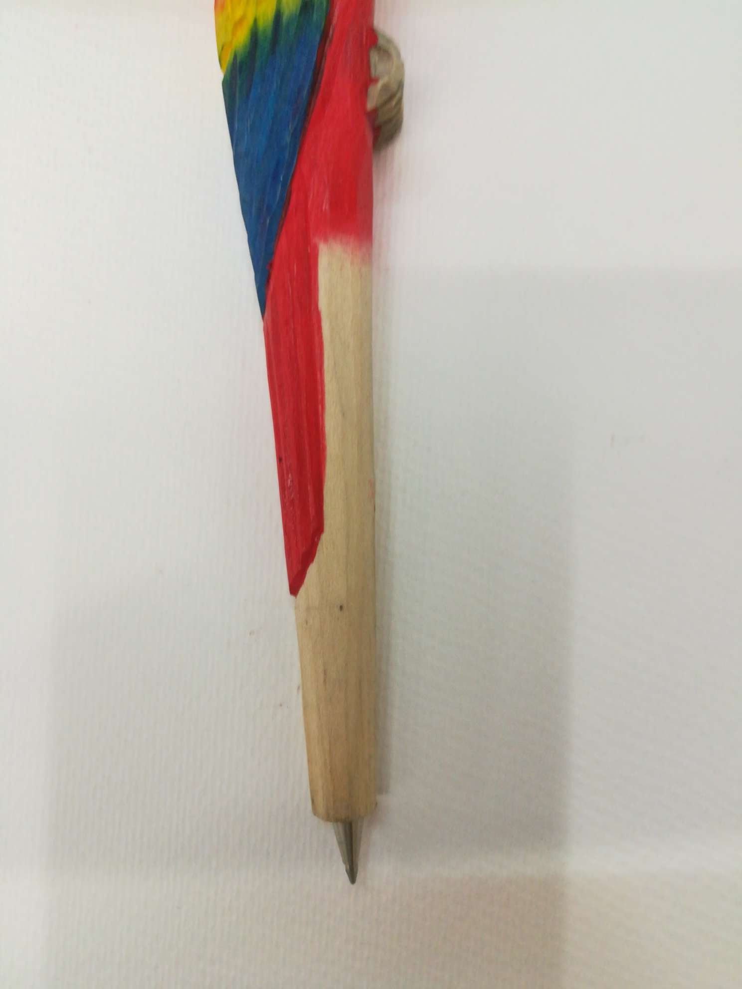 纯手工创意木头雕刻仿真鹦鹉工艺礼品圆珠笔详情4