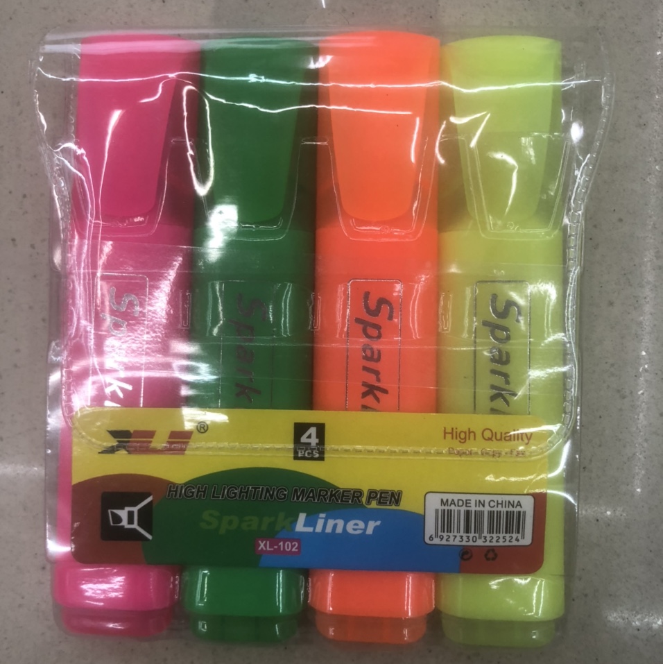 102-4PVC bag highlighter