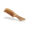 Factory direct sales of high-quality natural wood combs, old peach wood combs with handles, hair straightening combs and anti-hair loss combs Item Picture