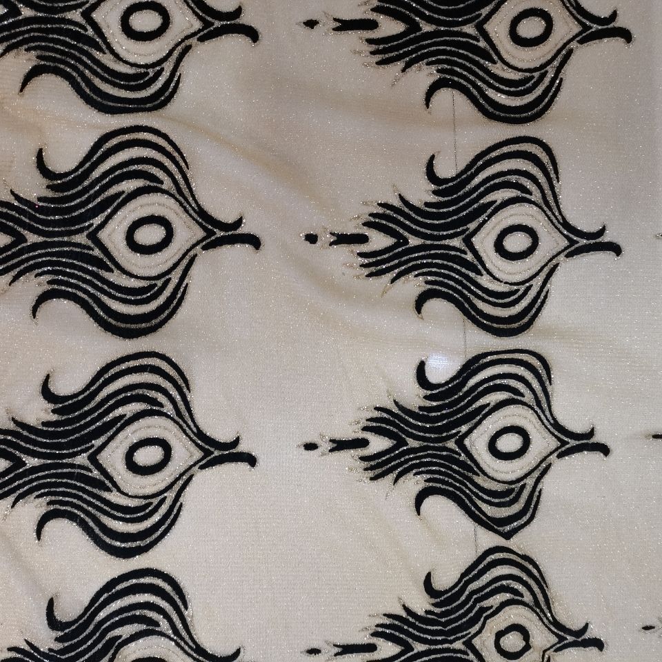 Mesh fabric 24 flocking