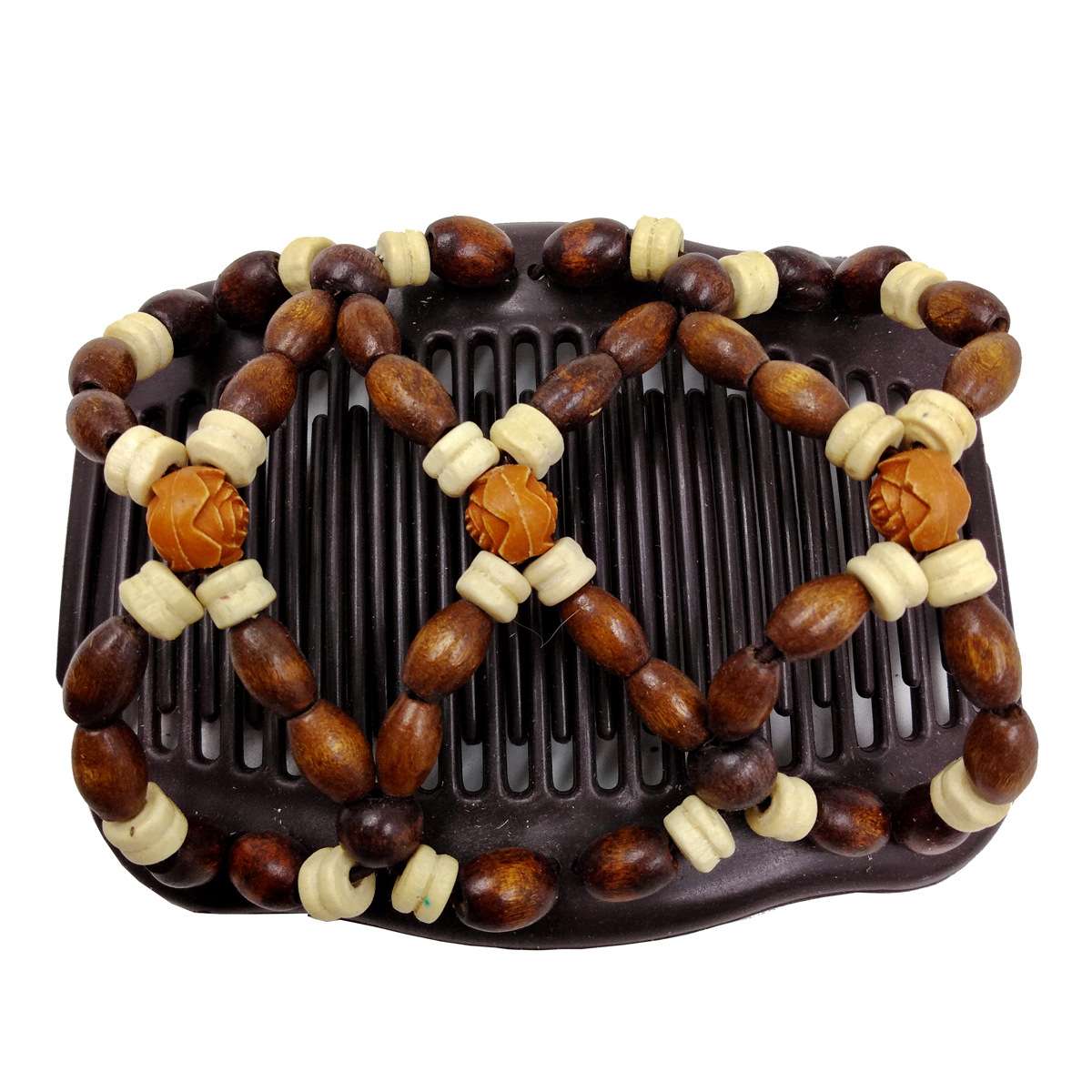 FLY47 fashionable and exquisite hair comb, Magic versatile hair clips, wooden bead hair comb manufacturer, in stock supply detail image 6