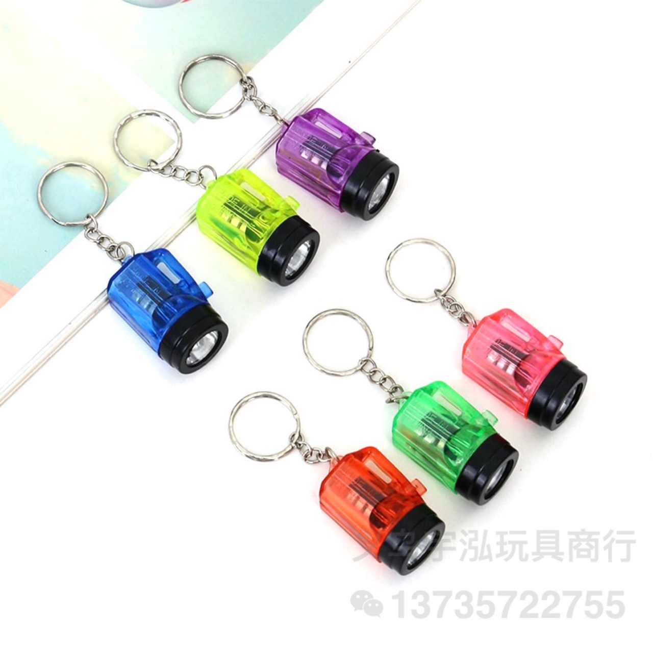 电瓶灯手电筒 纽扣电池电筒 LED手电筒 塑料小手电筒