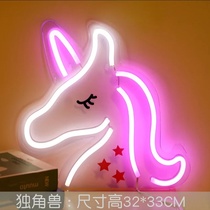 New LED Neon backplane Full range of acrylic transparent backplane Neon led backplane Neon flexible USB Unicorn