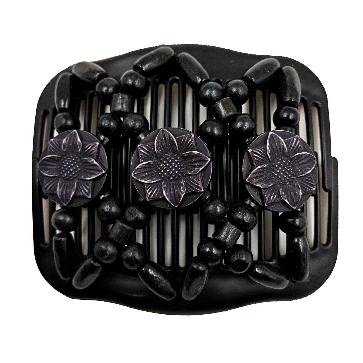 FLY47 fashionable and exquisite hair comb, Magic versatile hair clips, wooden bead hair comb manufacturer, in stock supply detail image 4