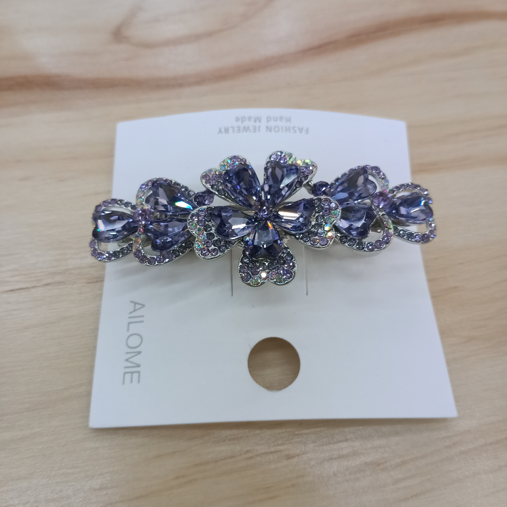 Rhinestone Flower Hairpin, Ins Trend Elegant