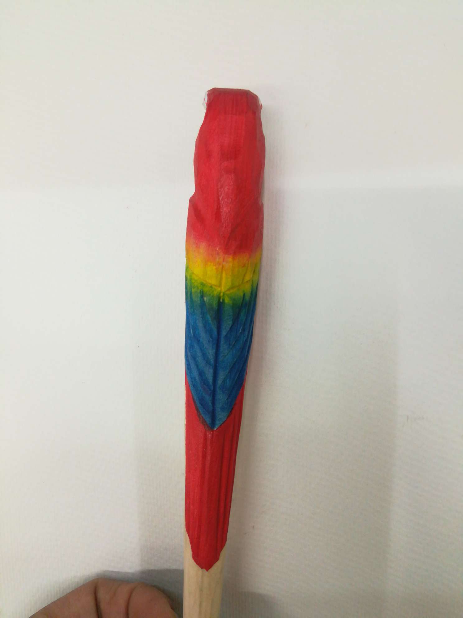 纯手工创意木头雕刻仿真鹦鹉工艺礼品圆珠笔详情10