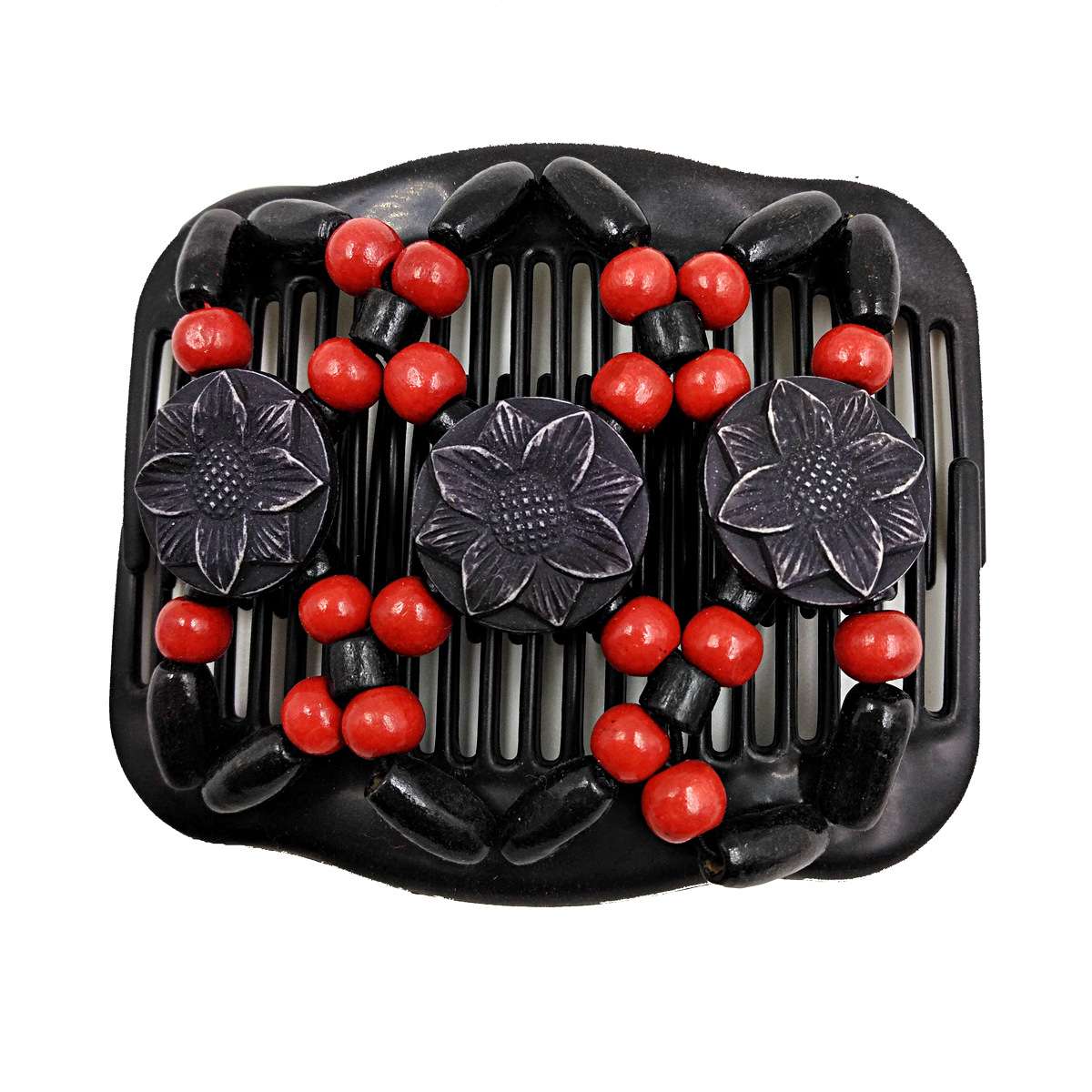 FLY47 fashionable and exquisite hair comb, Magic versatile hair clips, wooden bead hair comb manufacturer, in stock supply detail image 9
