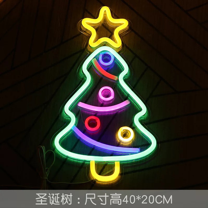 New LED neon backplane Full range of acrylic transparent backplane Neon led backplane Neon flexible USB Christmas tree