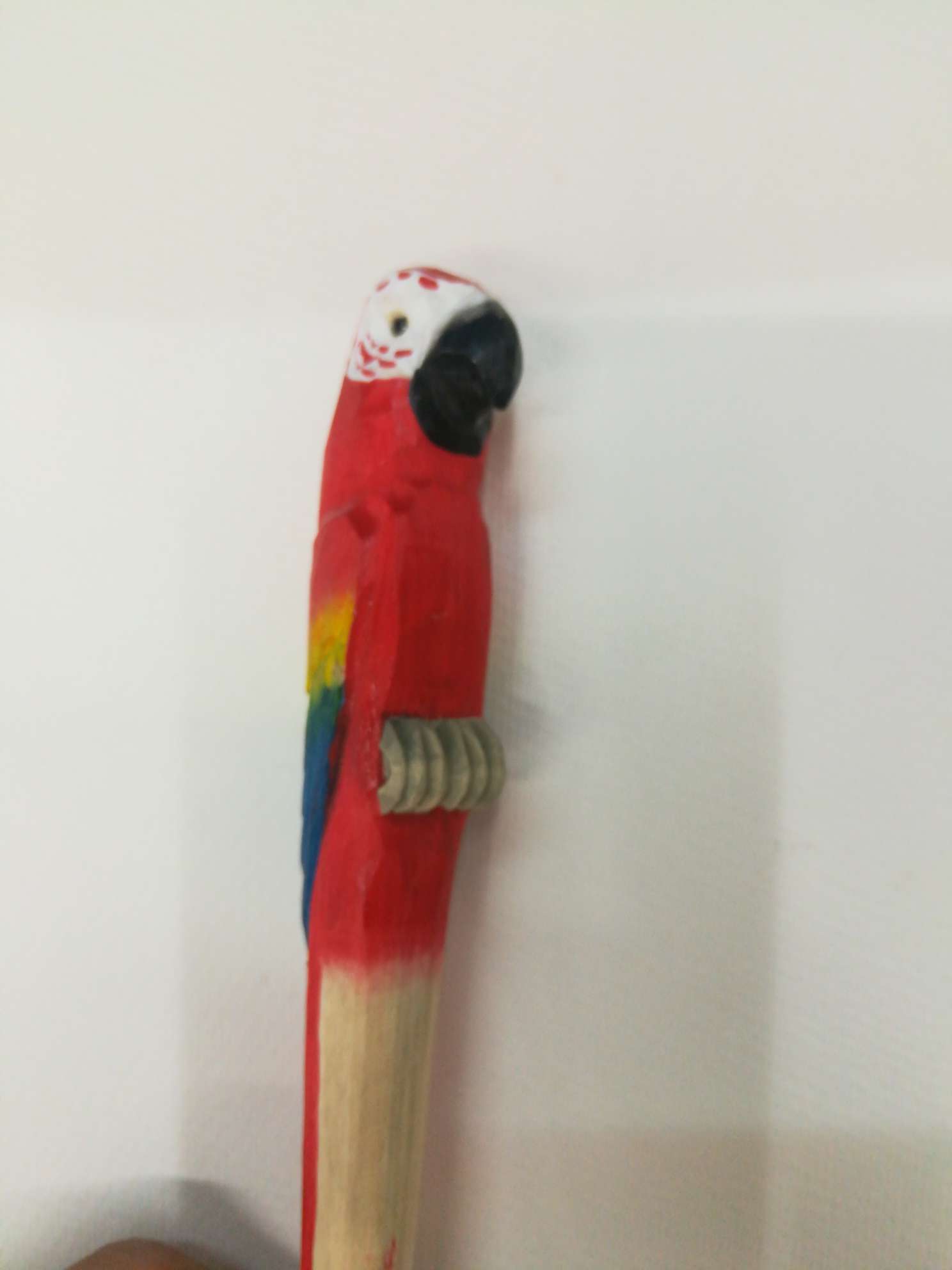 纯手工创意木头雕刻仿真鹦鹉工艺礼品圆珠笔详情8