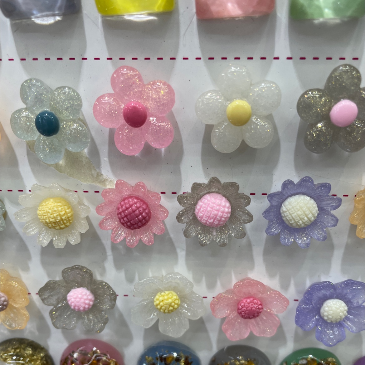 DIY glass flower jewelry accessories details Picture