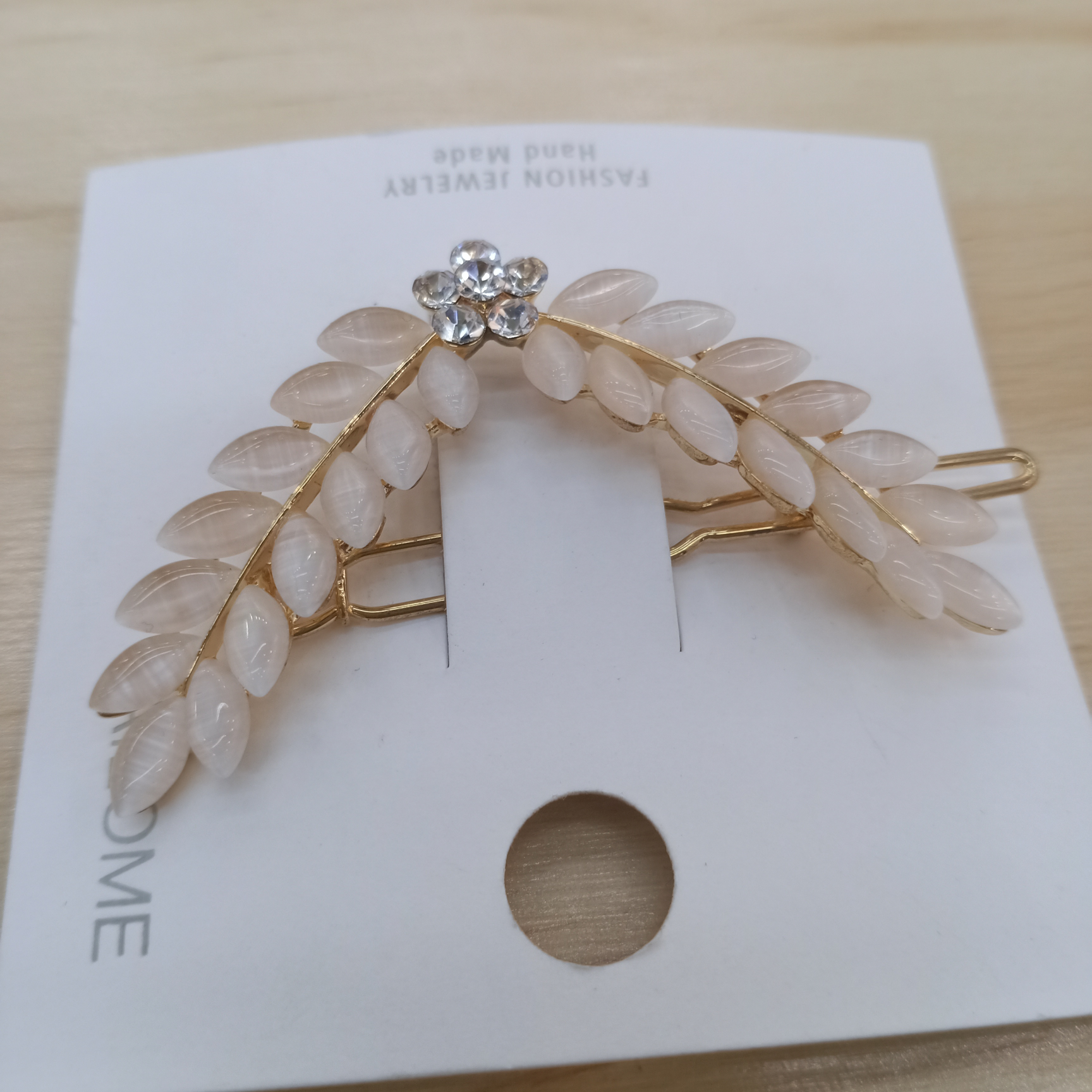 Crystal Diamond Bobby Pin, Ins Trend Elegant Leaf Bobby Pin