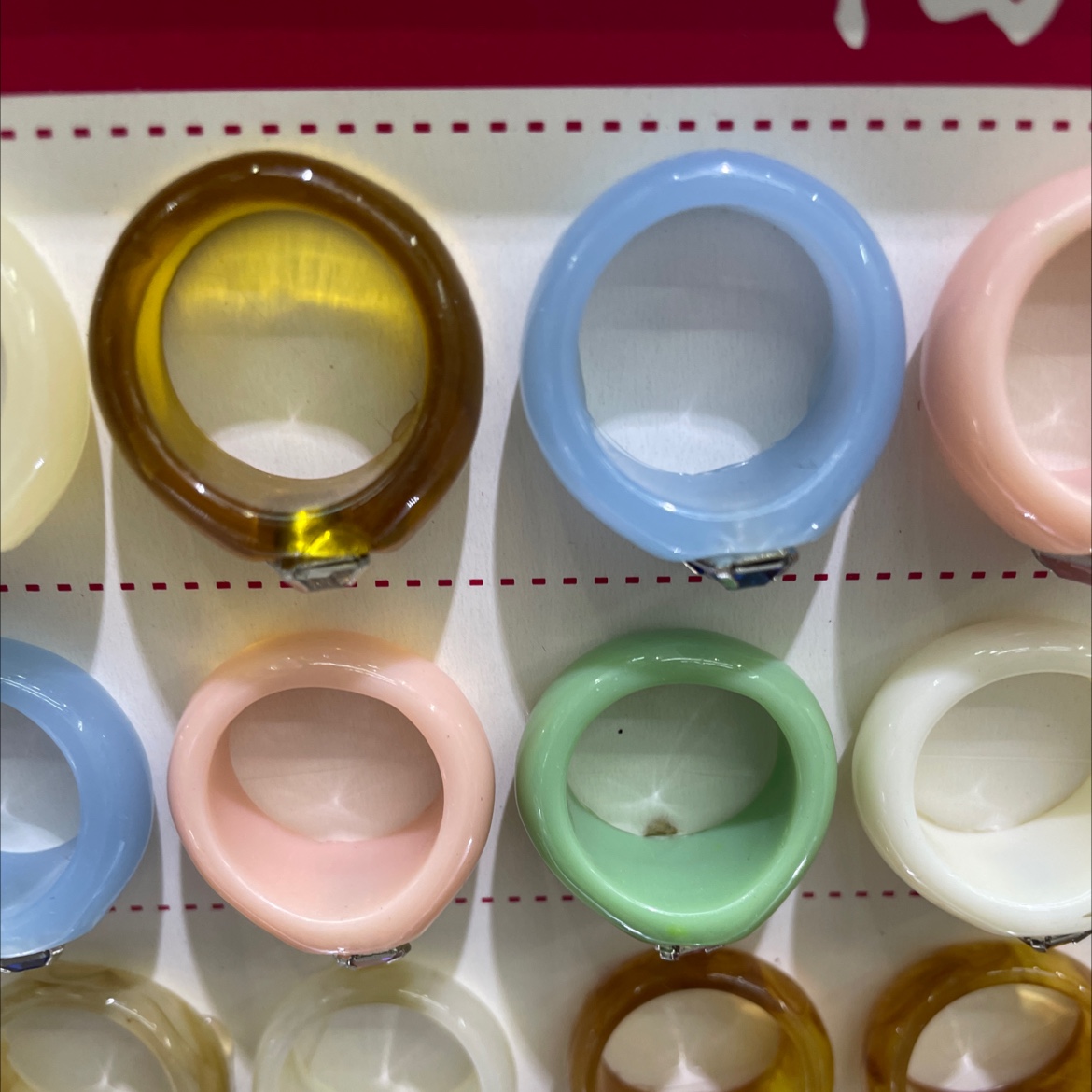 DIY resin ring accessories, semi-finished jewelry accessories details Picture