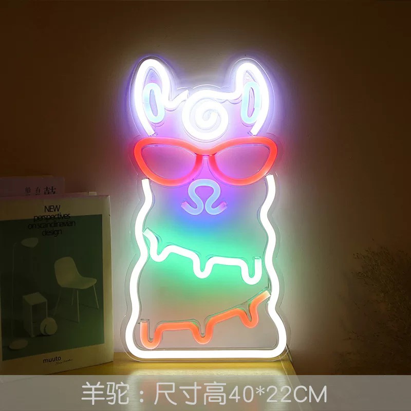 New LED Neon backplane Full range of acrylic transparent backplane Neon led backplane Neon flexible USB alpaca