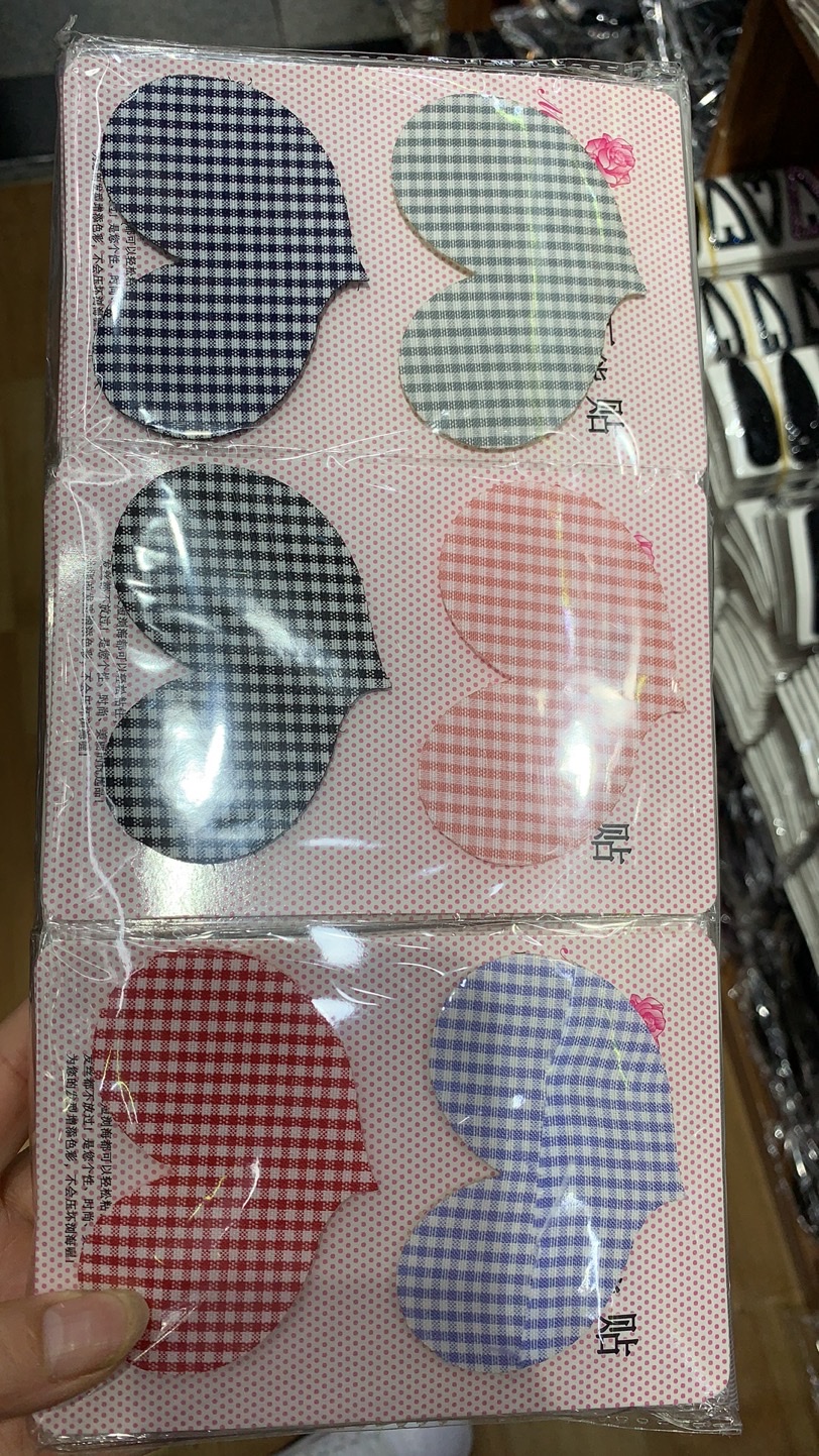 Bangs, magic stickers, black and pink checkered, thousand bird checks, fabric hair stickers, children and girls' premium Manlian 004 details Picture