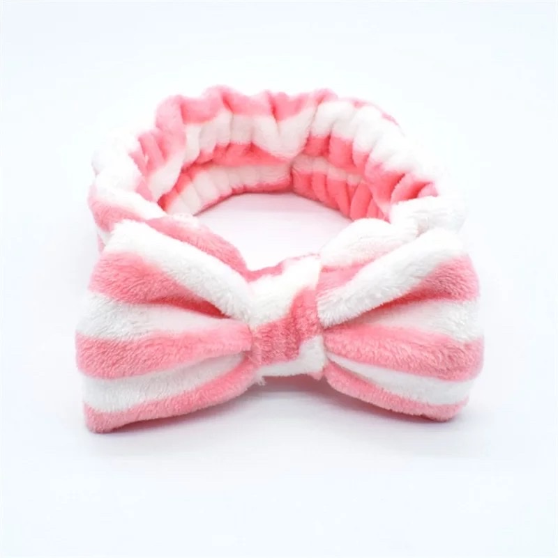 European and American bow face wash hair band detail image 11