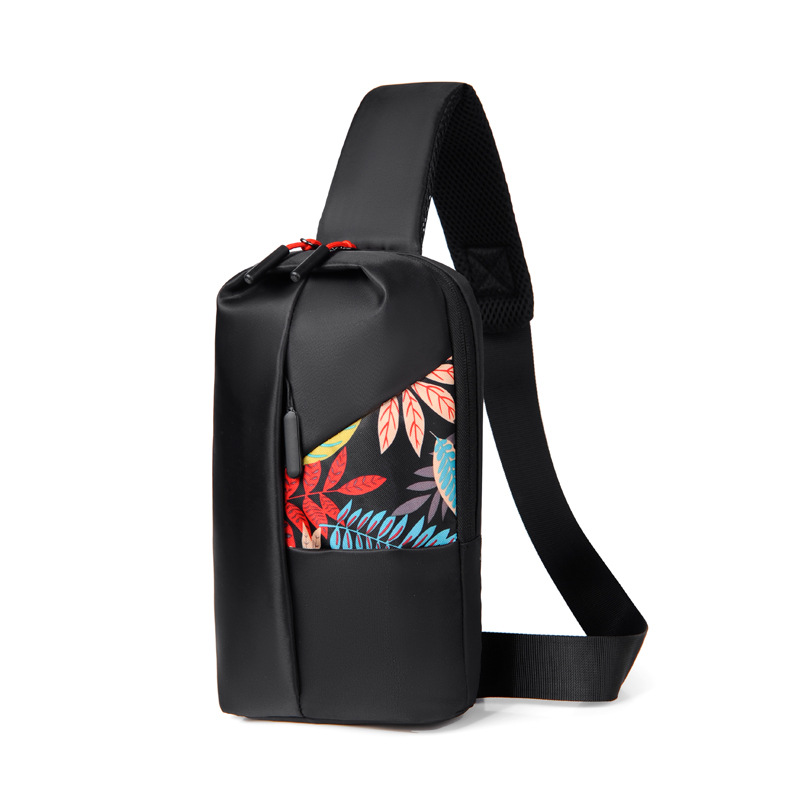 2021跨境新品男士商务胸包户外休闲男式单肩包时尚小挎包腰包批发