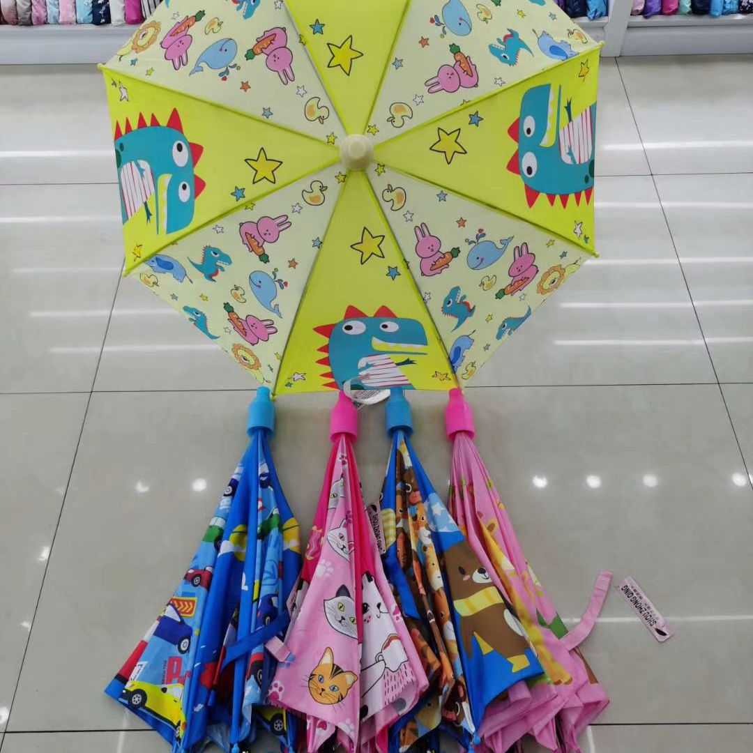 防水套儿童雨伞女小童男孩学生幼儿园超轻可爱公主卡通自己晴雨伞
