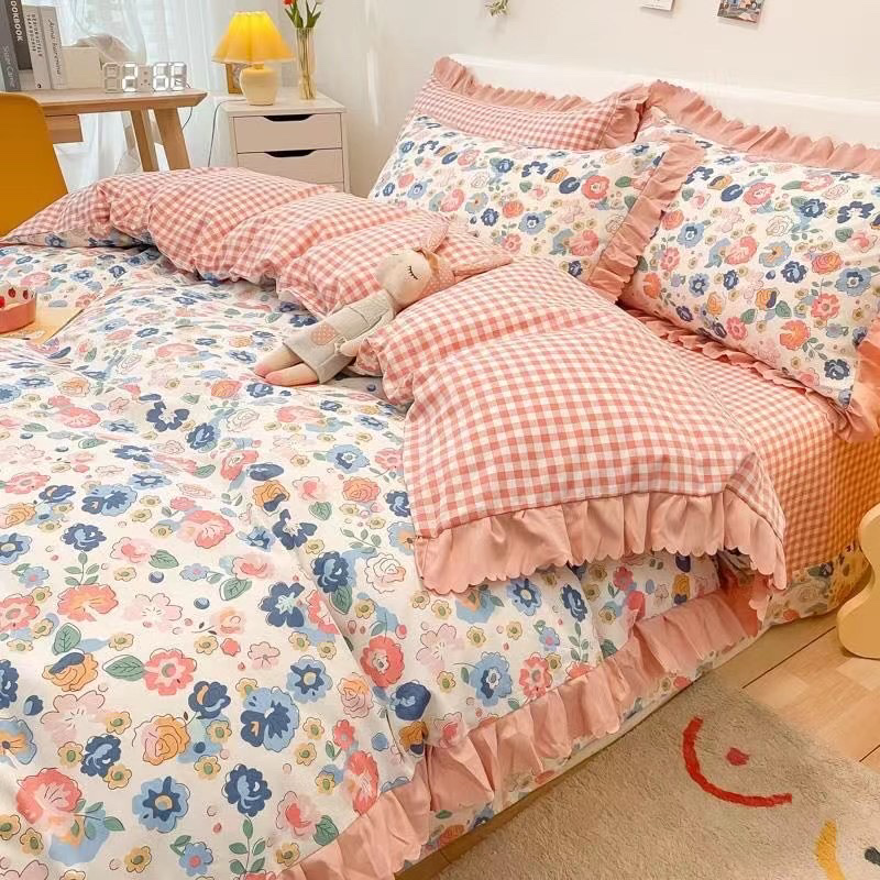 Tianyuan all-cotton four-piece set of bedding, bed sheets and duvet covers, four pieces of bedding, bed sheets and duvet covers Specification image