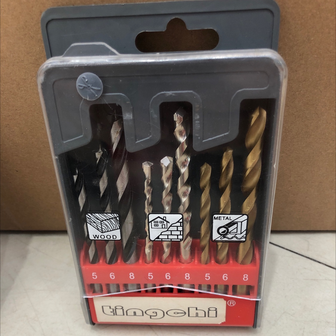 Nine sets of drill bits are mixed with woodworking twist drill bits for construction Specification image