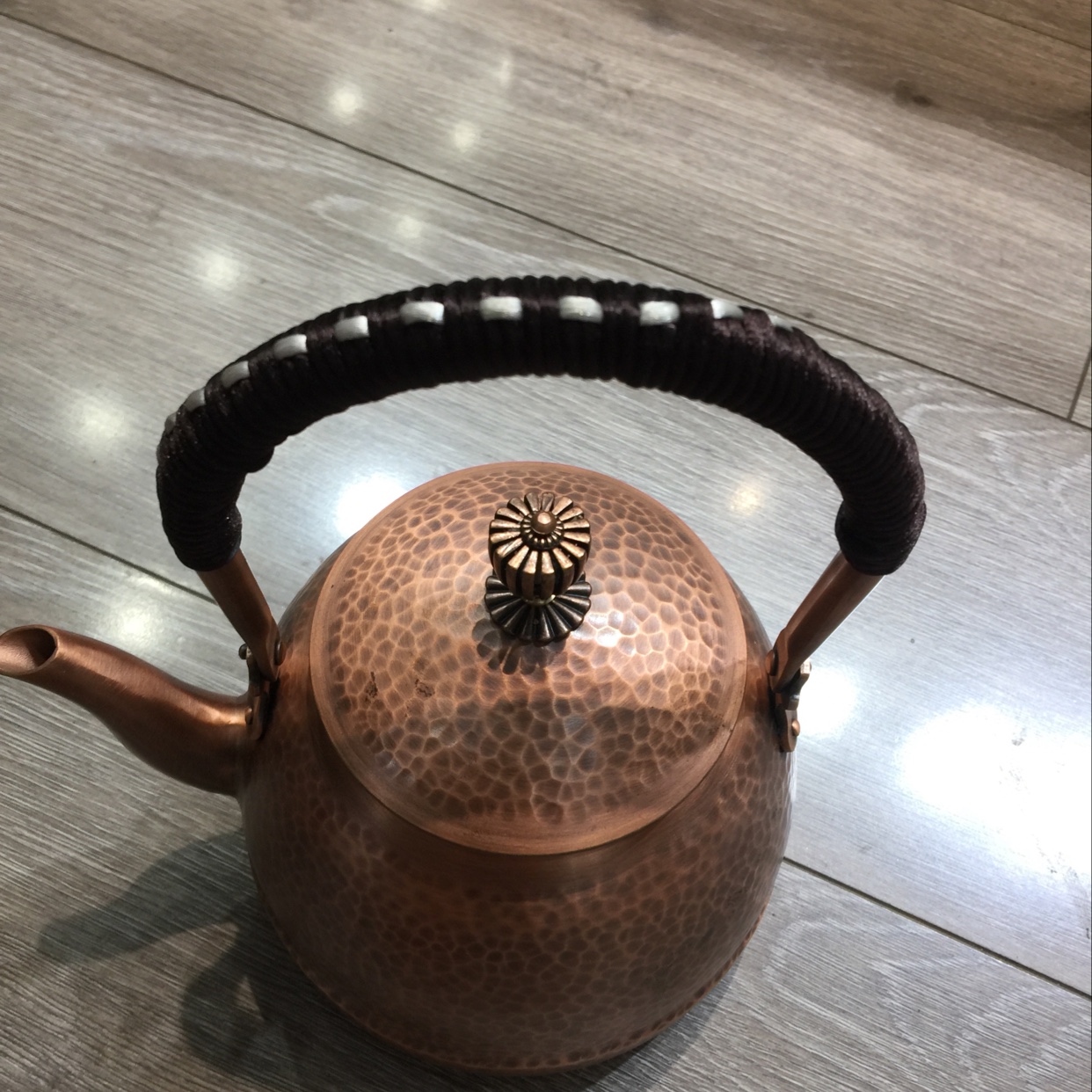 紫铜纯手工打造铜壶