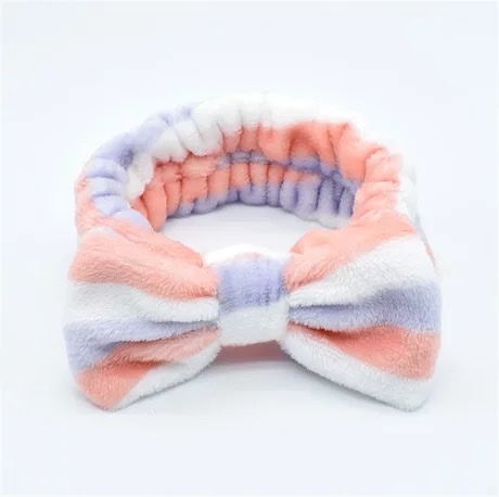 European and American bow face wash hair band detail image 8
