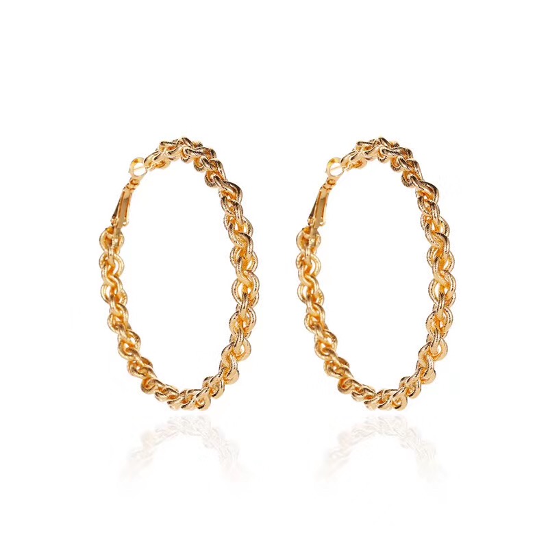 Geometric New Trend Earrings Female Network Red Temperament High-Grade Earrings