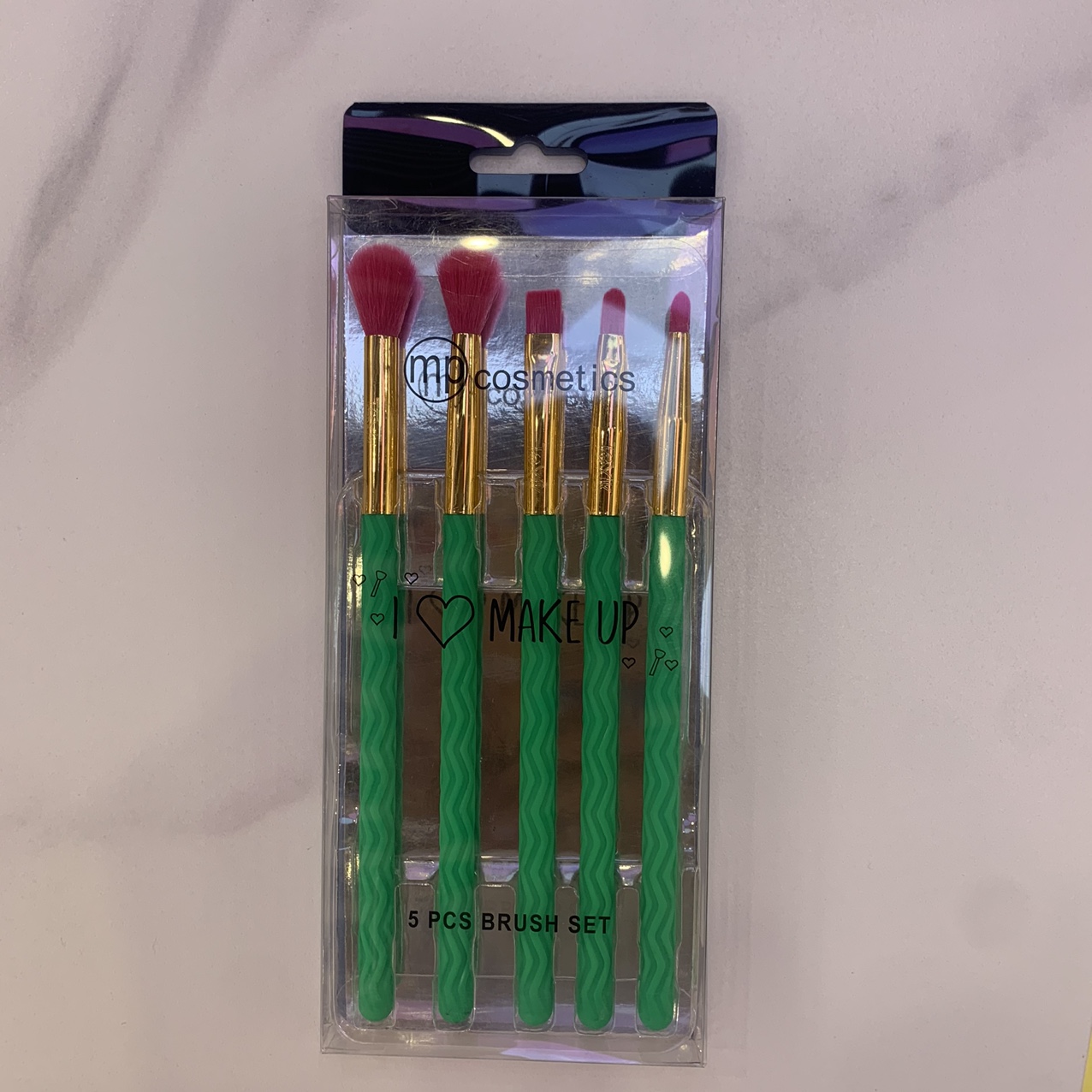 糖果系列腮红刷化妆刷 刷包。美妆刷刷五只装