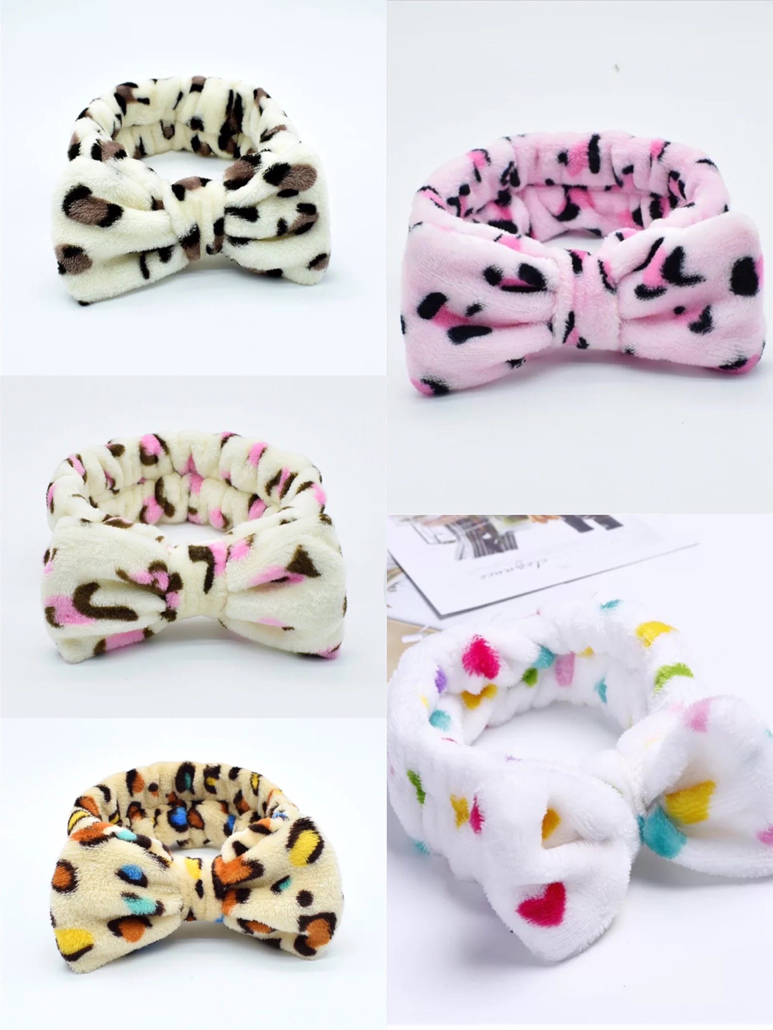 European and American bow face wash hair band detail image 6