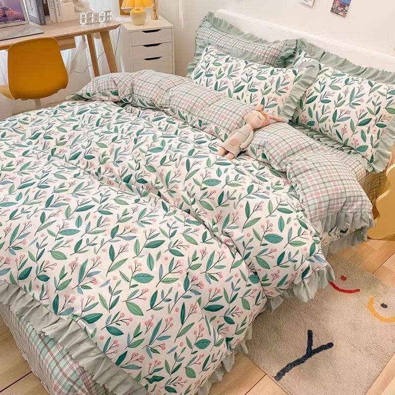 All-cotton Korean-style four-piece set of bedding, bed sheets and duvet covers, four pieces of bedding, bed sheets and duvet covers Specification image