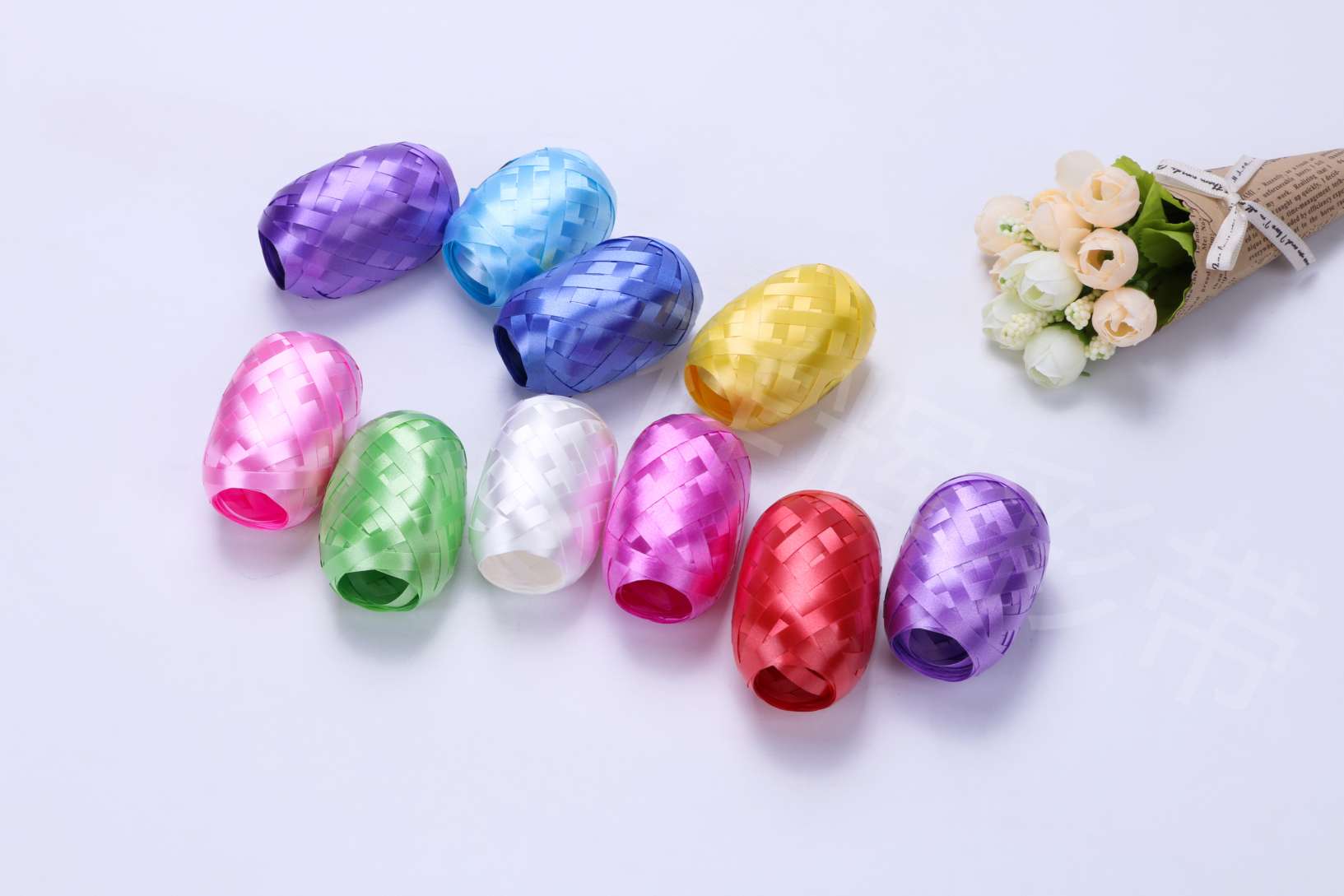 Xianghui XHR plain rugby ribbons, balloon ropes, ties, wedding decorations 5MM*10M factory direct sales Specification image