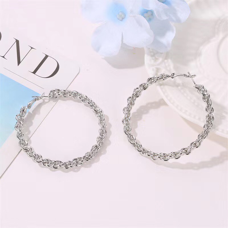 Geometric New Trend Earrings Female Network Red Temperament High-Grade Earrings details Picture