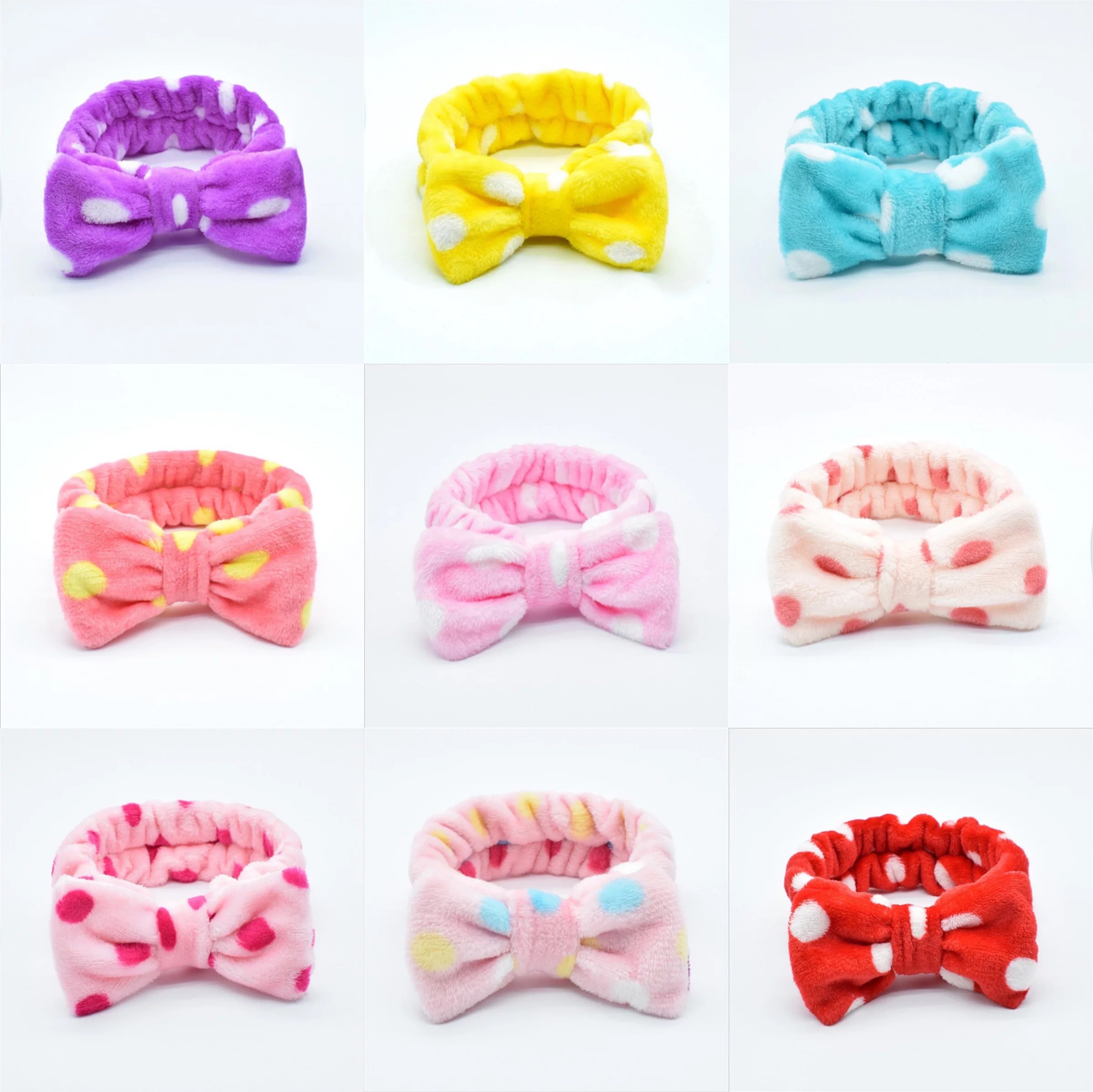 European and American bow face wash hair band detail image 3