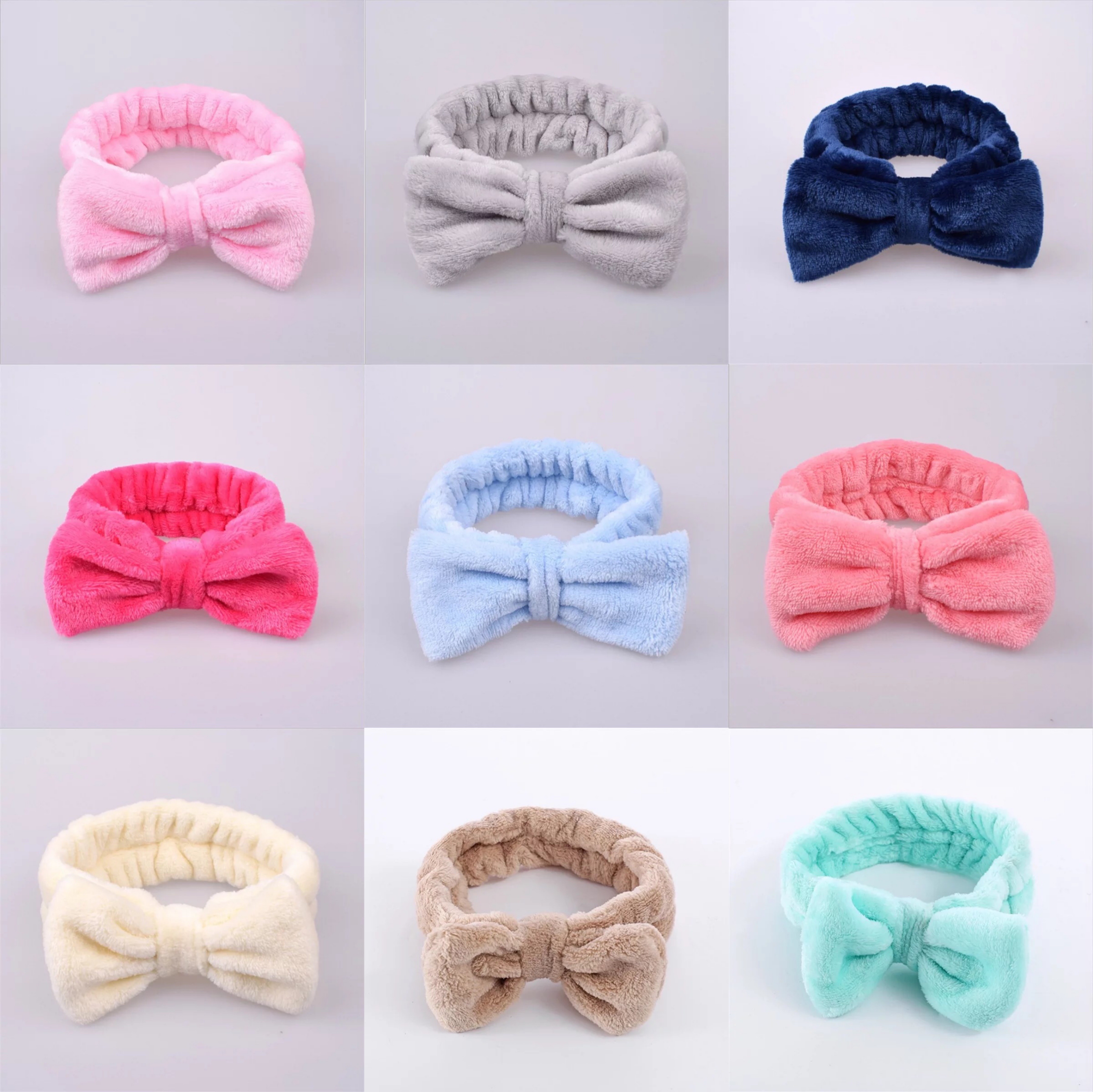 European and American bow face wash hair band detail image 1