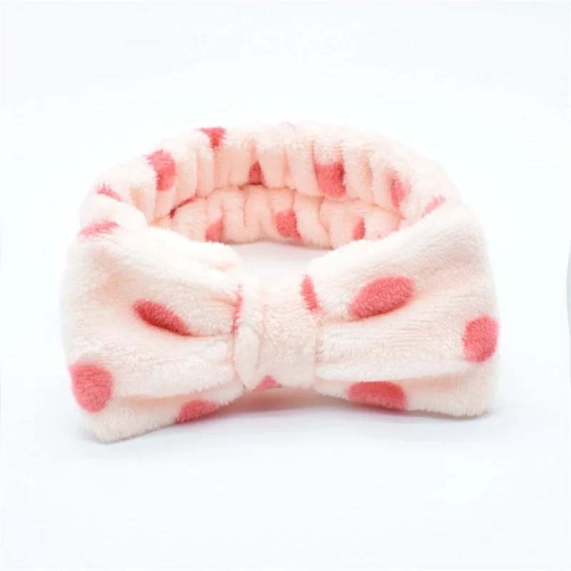 European and American bow face wash hair band detail image 12