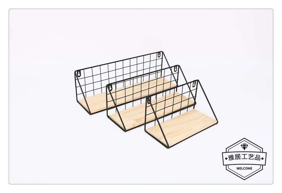 雅居工艺网状挂件墙上挂件木质铁架大中小号详情图7