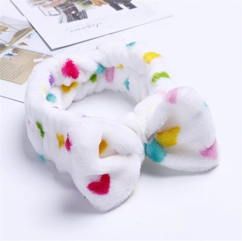 European and American bow face wash hair band detail image 9