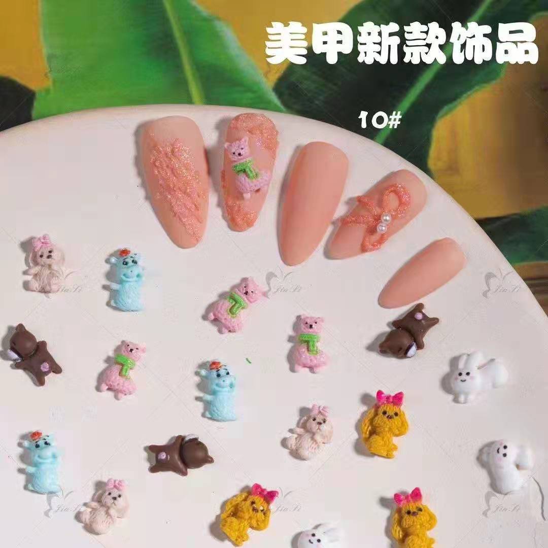 Resin accessories, nail art, cartoon, cute plastic mixed, frosted resin patches, diy lucky bags, animal, flower and fruit accessories, factory direct sales Application Scenario
