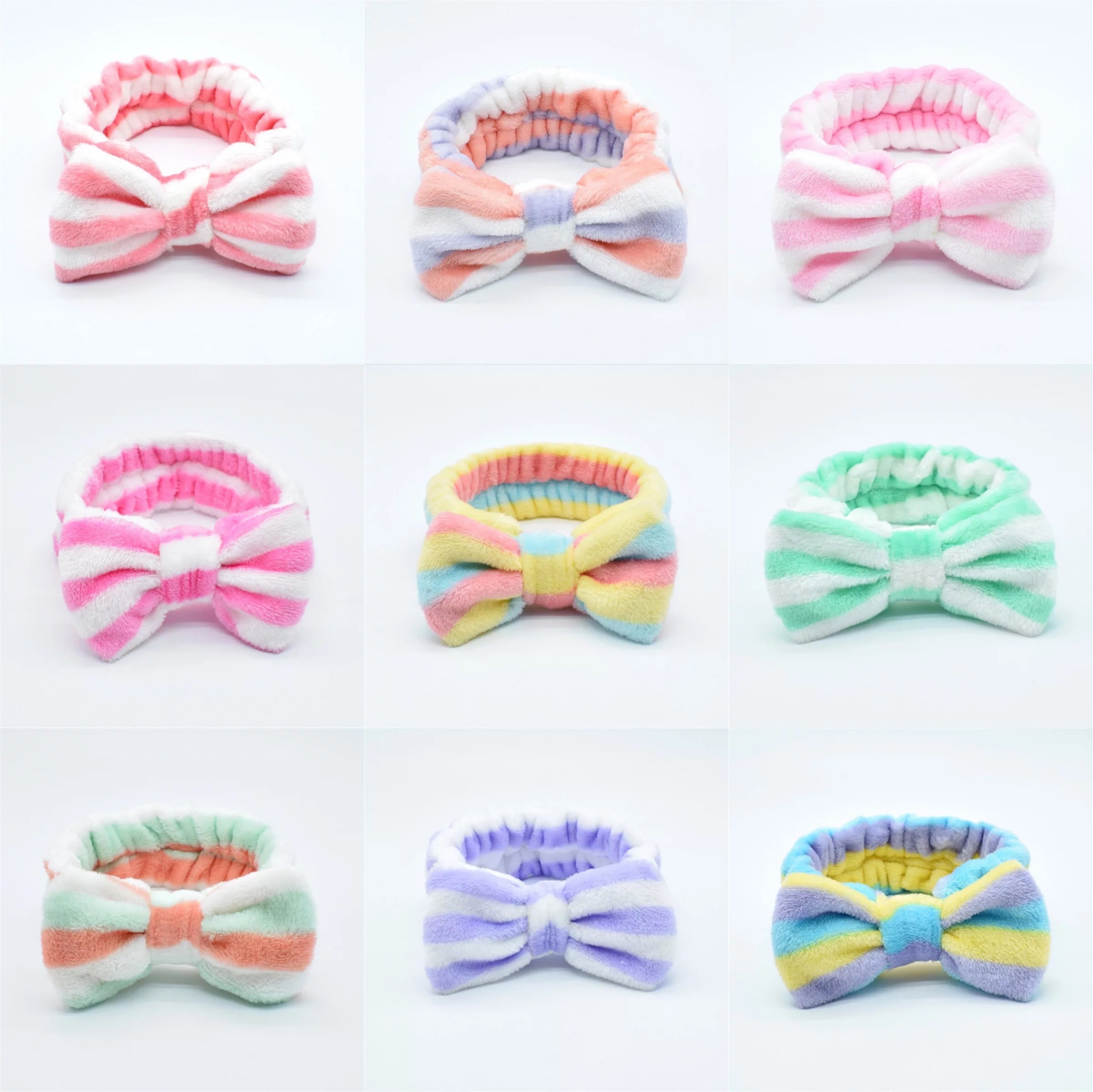 European and American bow face wash hair band detail image 4