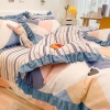 Four pieces of bed sheets and duvet covers from the country style series Application Scenario