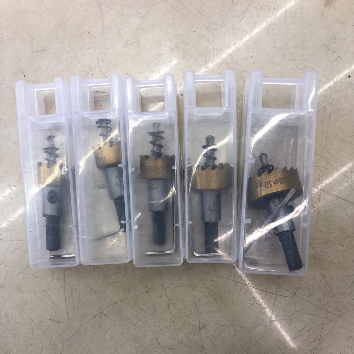 5-piece high-speed steel hole opener set, high-speed steel hole opener kit details Picture